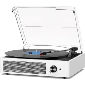 Elegant White Turntable